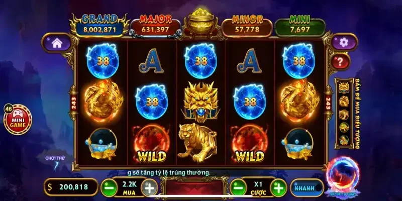 Biểu tượng đồ họa trong game kho tàng ngũ long Hit Club